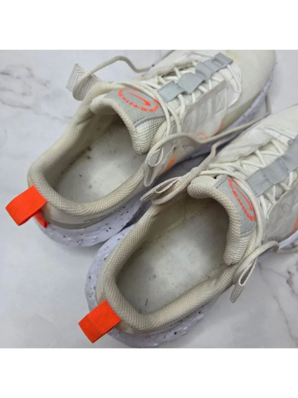 Nike Crater Impact Sneakers White Gray Running Shoes CW2386-100 Women's 10